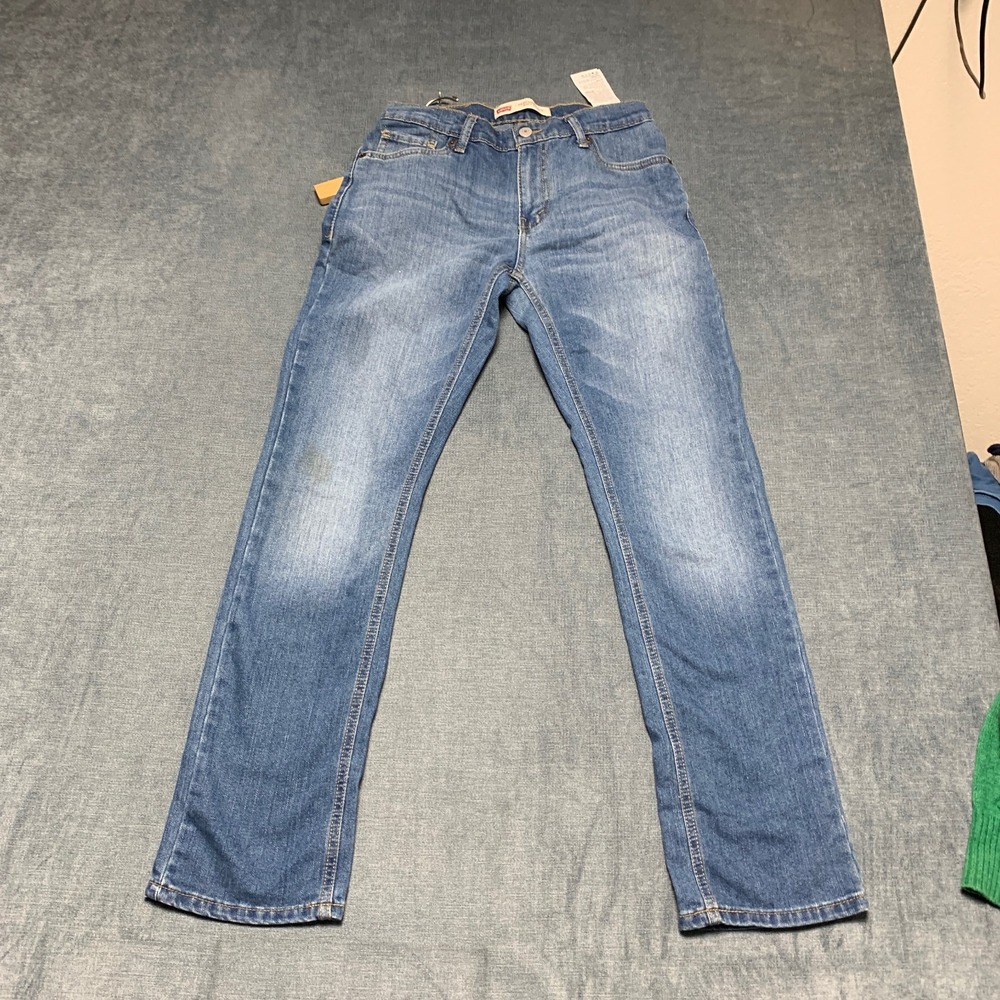 Levi's 511 Performance Slim Fit Jeans Boys 16 Reg Blue Denim Cotton Straight Leg